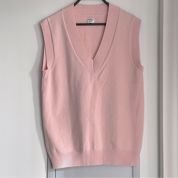 Sunday Best Sweaters - ARITZIA SUNDAY BEST Pink Sweater Vest